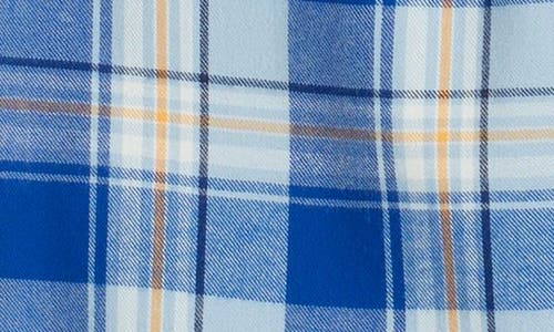 Nordstrom Kids' Plaid Flannel Pajama Pants In Blue