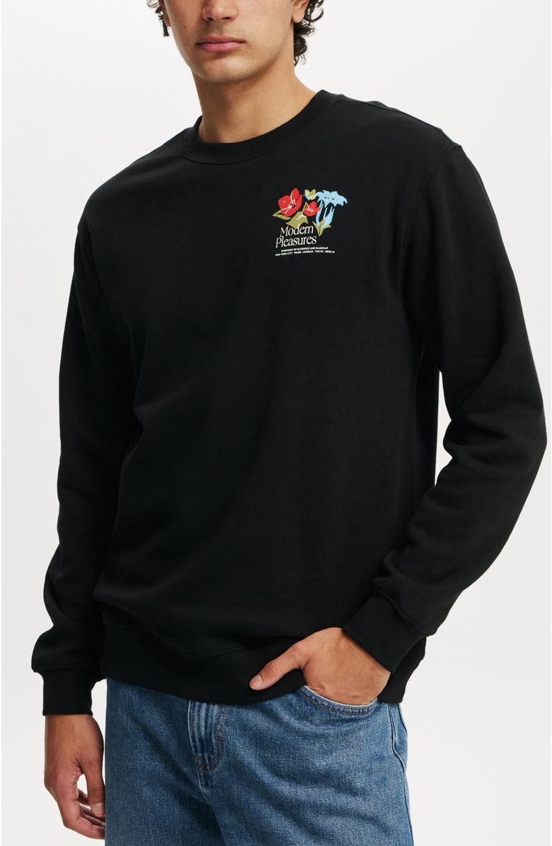 Cotton On Men's Graphic Crew Fleece, Main, color, 