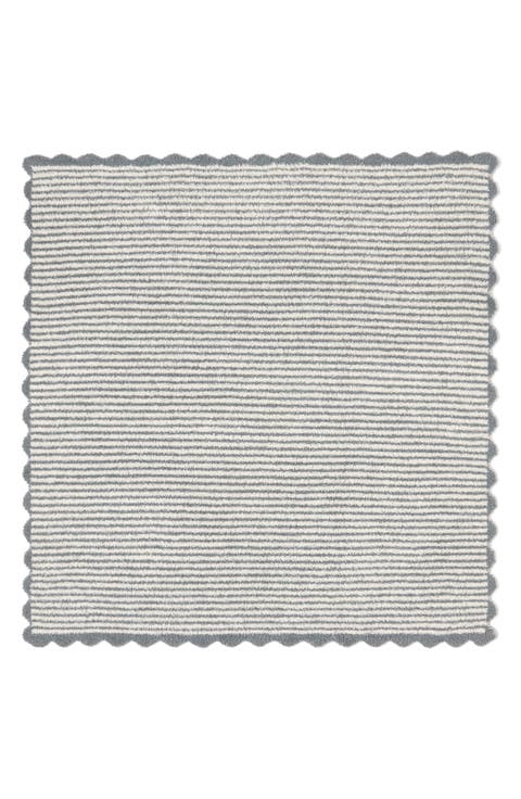 CozyChic Striped Scalloped Receiving Blanket