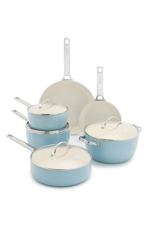Padova Pro 10-Piece Ceramic Nonstick Cookware Set