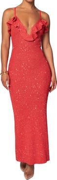 JLUXLABEL Midnight Sparkle Knit Maxi Dress