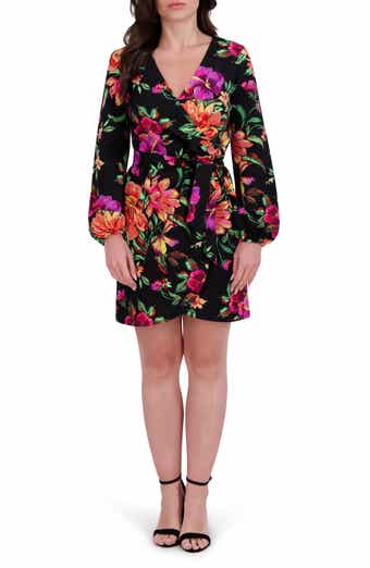 Long Sleeve Wrap Dress
