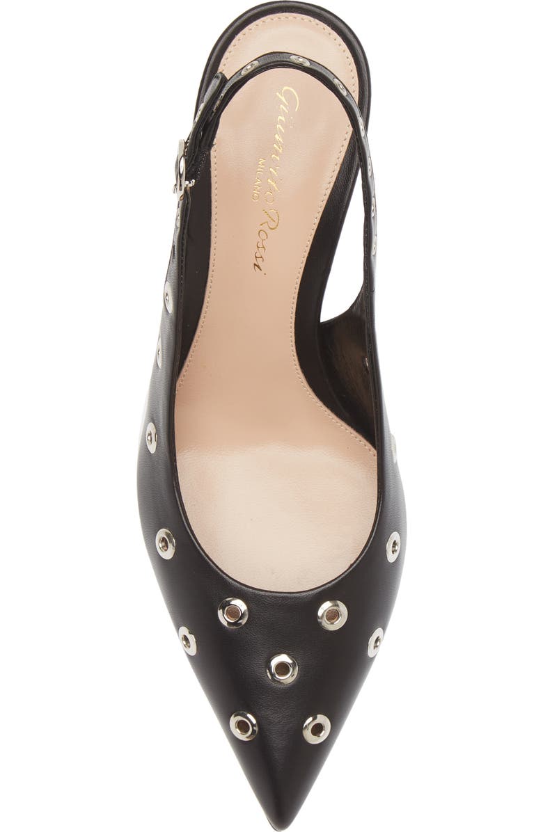 Gianvito Rossi Grommet Detail Pointed Toe Pump, Alternate, color,