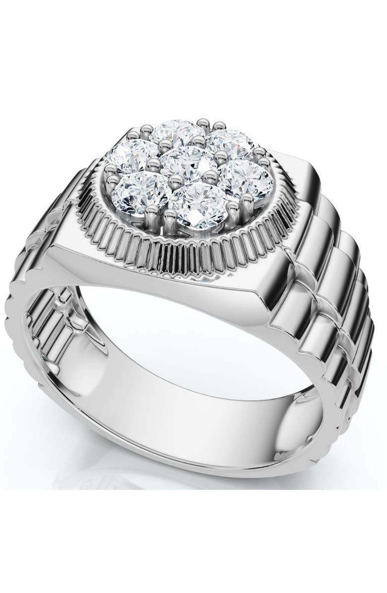 Bliss Diamond Men's 3/4Ct Diamond Anniversary Wedding Ring 14k Gold Lab Grown, Alternate, color, 14K White Gold