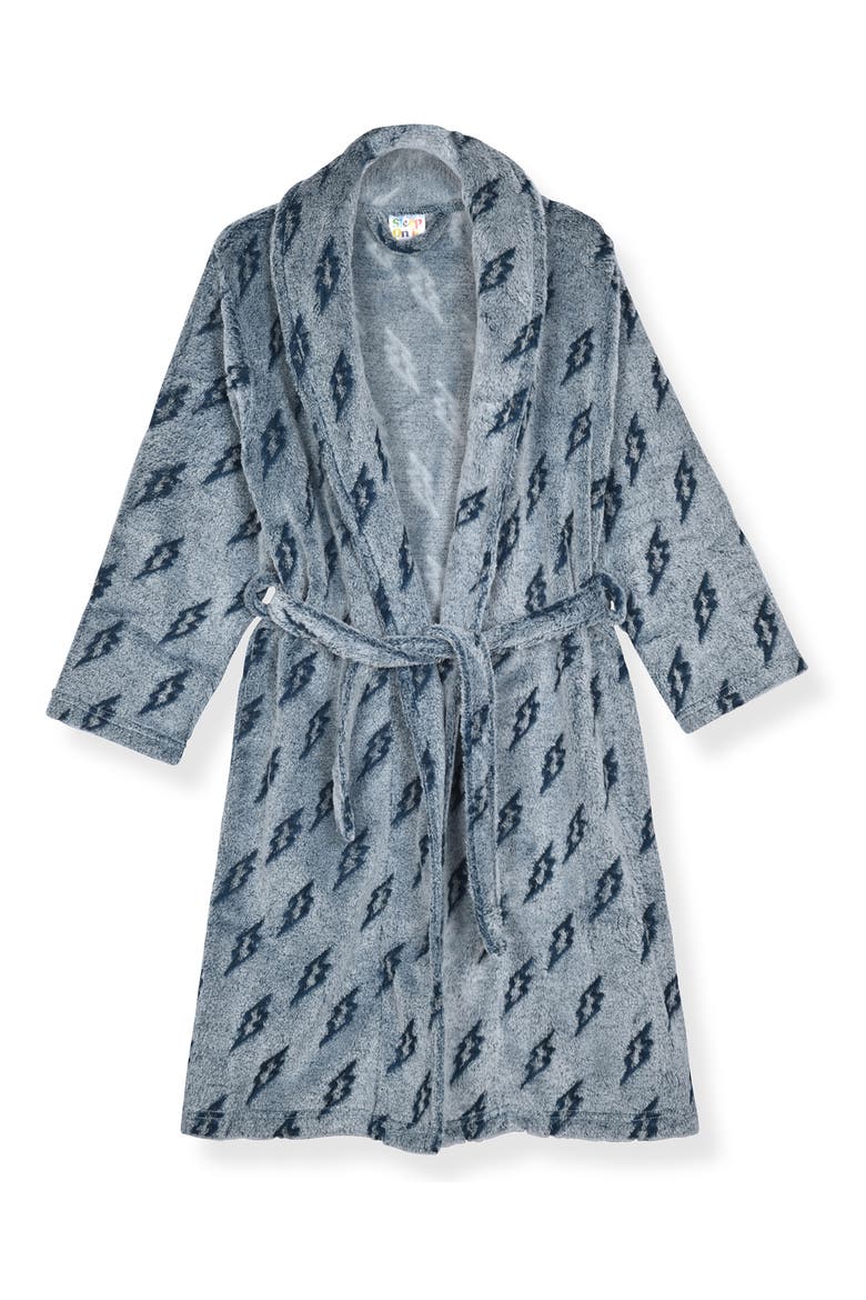Kids' Fleece Robe & Slippers Set, Alternate, color, BLUE