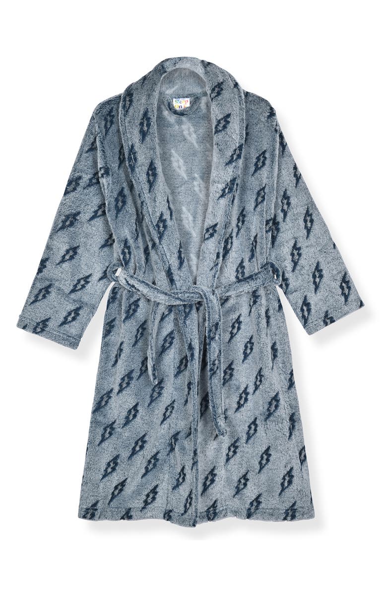 SLEEP ON IT Kids' Fleece Robe & Slippers Set, Alternate, color, Blue