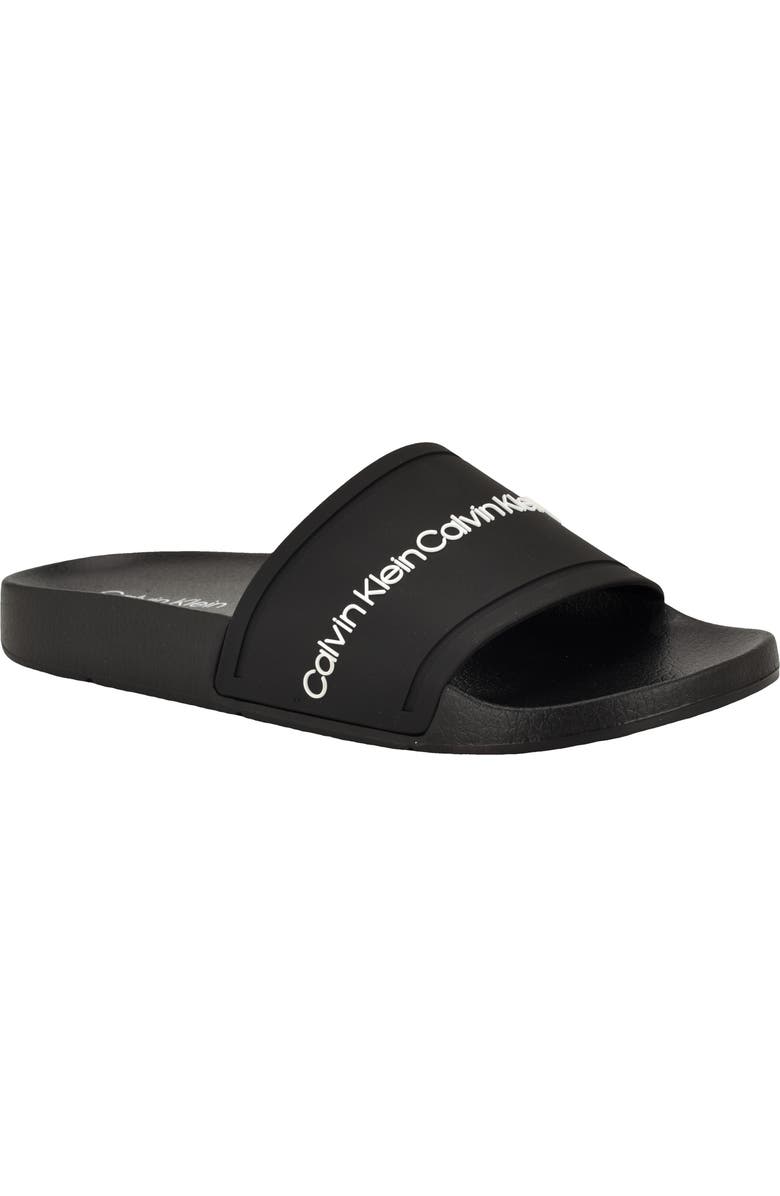 Calvin Klein Anyka Slide Sandal, Main, color, Black
