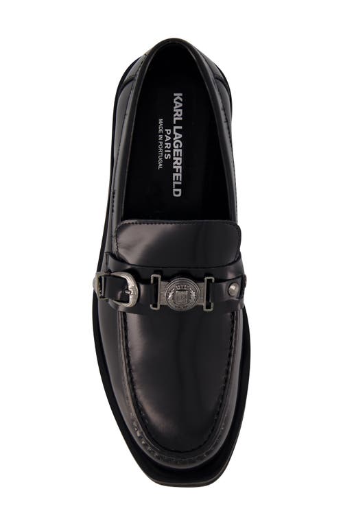 Karl Lagerfeld Paris White Label Loafer In Black