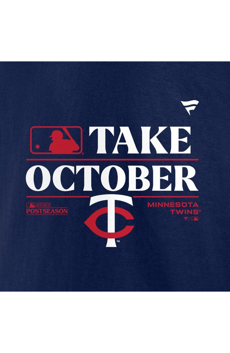 FANATICS Men's Fanatics Branded  Navy Minnesota Twins 2023 Postseason Locker Room T-Shirt, Alternate, color, 