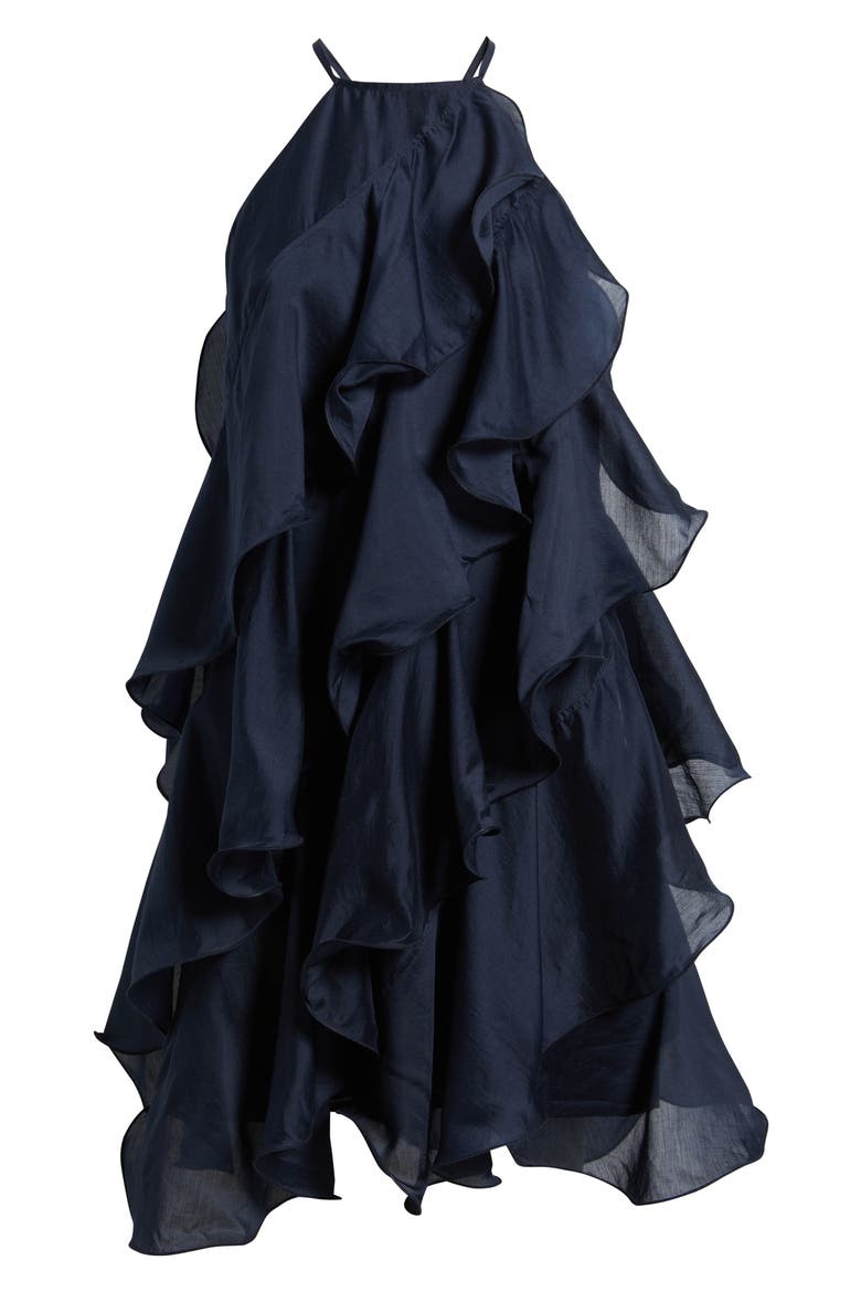 Aileen Tiered Minidress, Alternate, color, NAVY