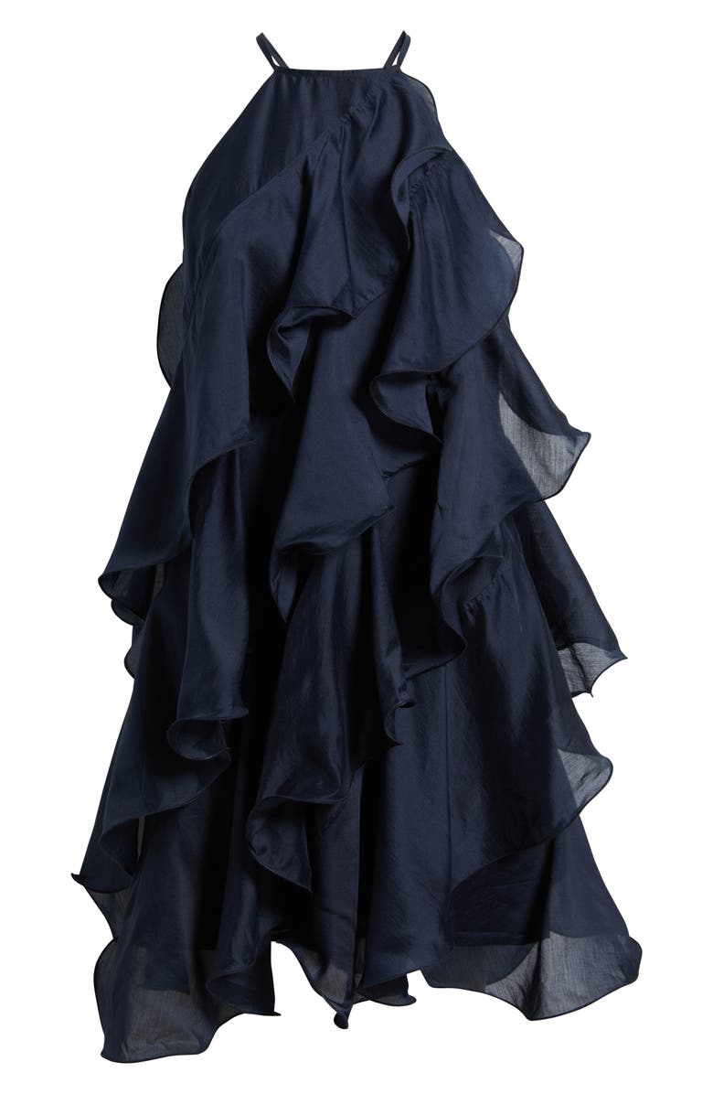 CIEBON Aileen Tiered Minidress, Alternate, color, Navy