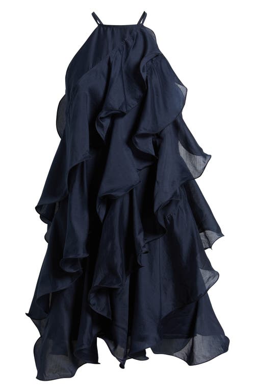Ciebon Aileen Tiered Minidress In Blue
