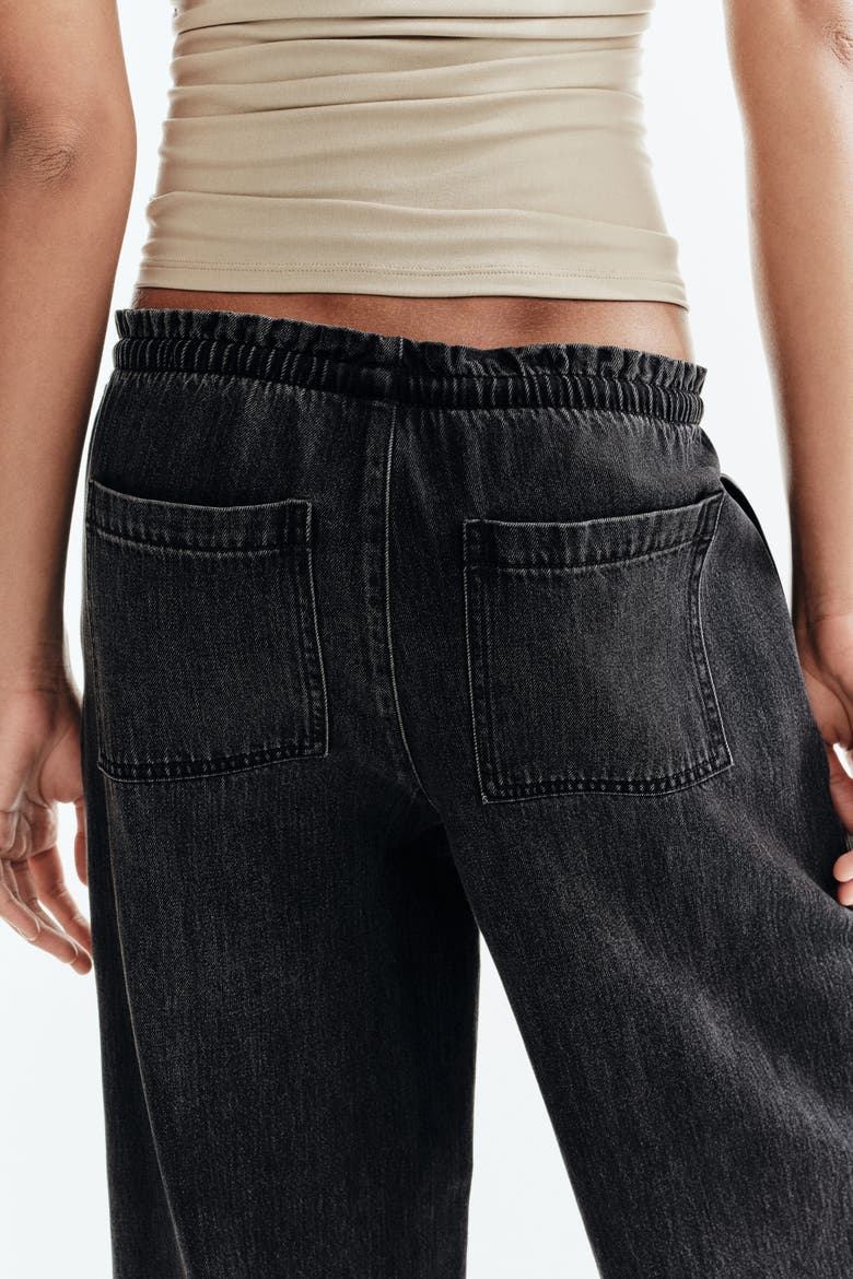 Denim Pull-on Trousers, Alternate, color, Dark denim gray