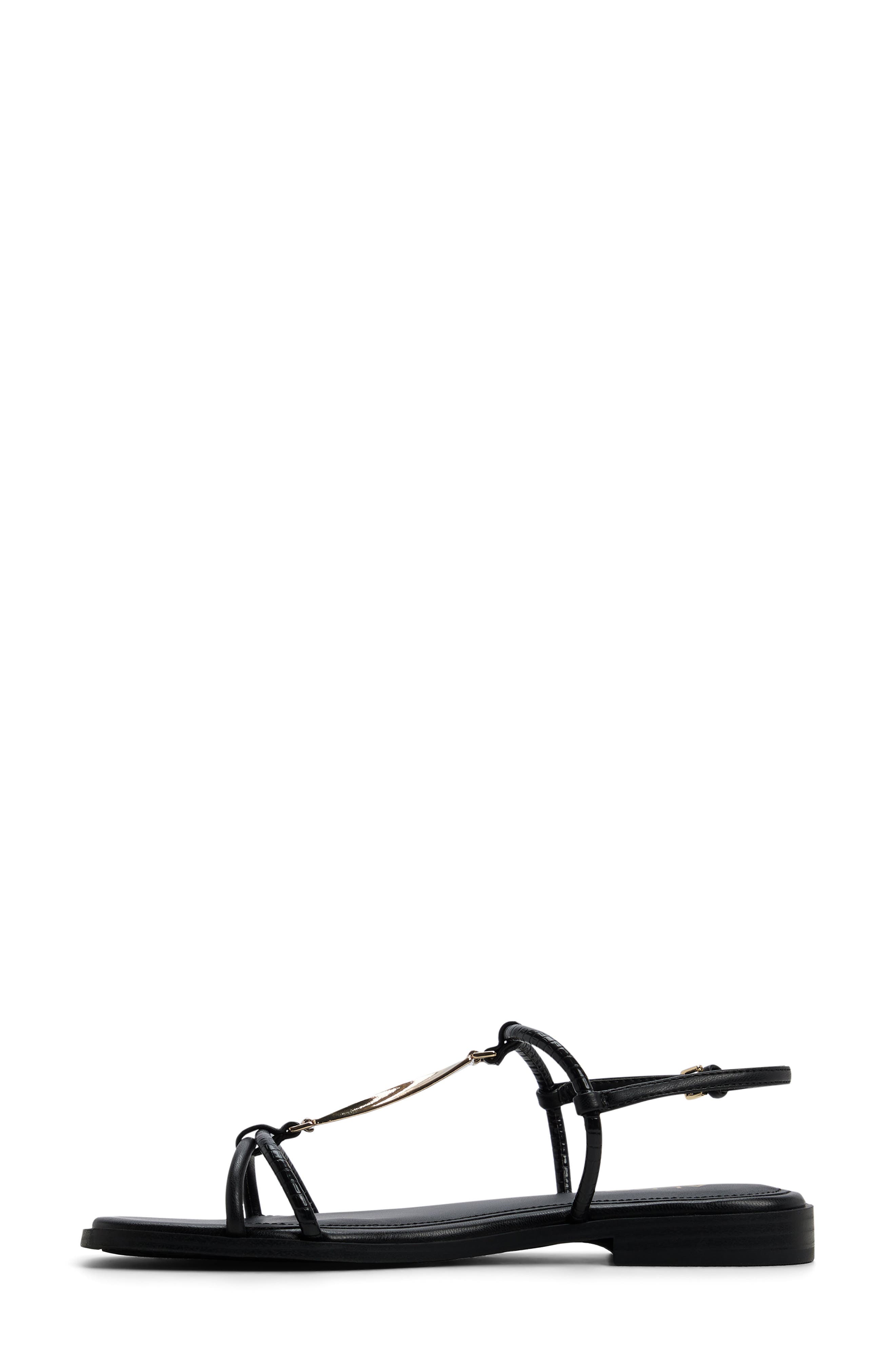 ALDO Ebaeryn Ankle Strap Sandal, Alternate, color, Black