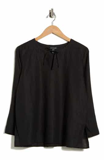 Eileen Fisher Princess Sleeve Linen Top