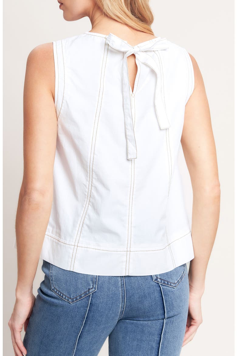 Denim Top, Alternate, color, WHITE
