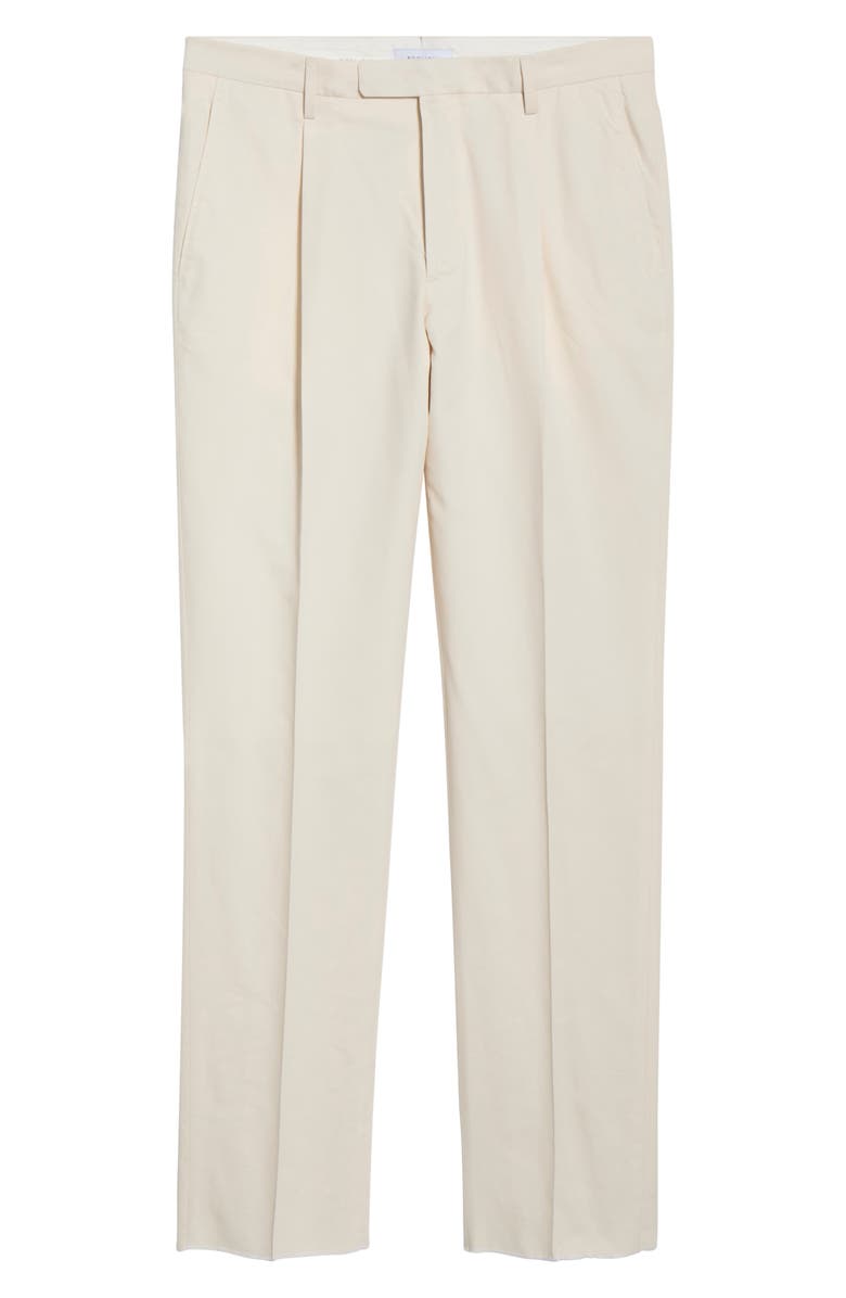 Boglioli Relaxed Pleated Trousers, Alternate, color, Cream