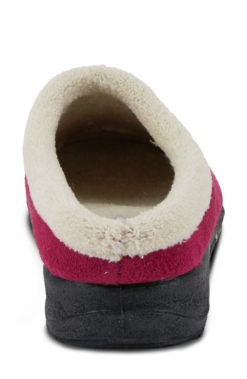 Flexus By Spring Step Ivana Scuff Slipper In Burgundy