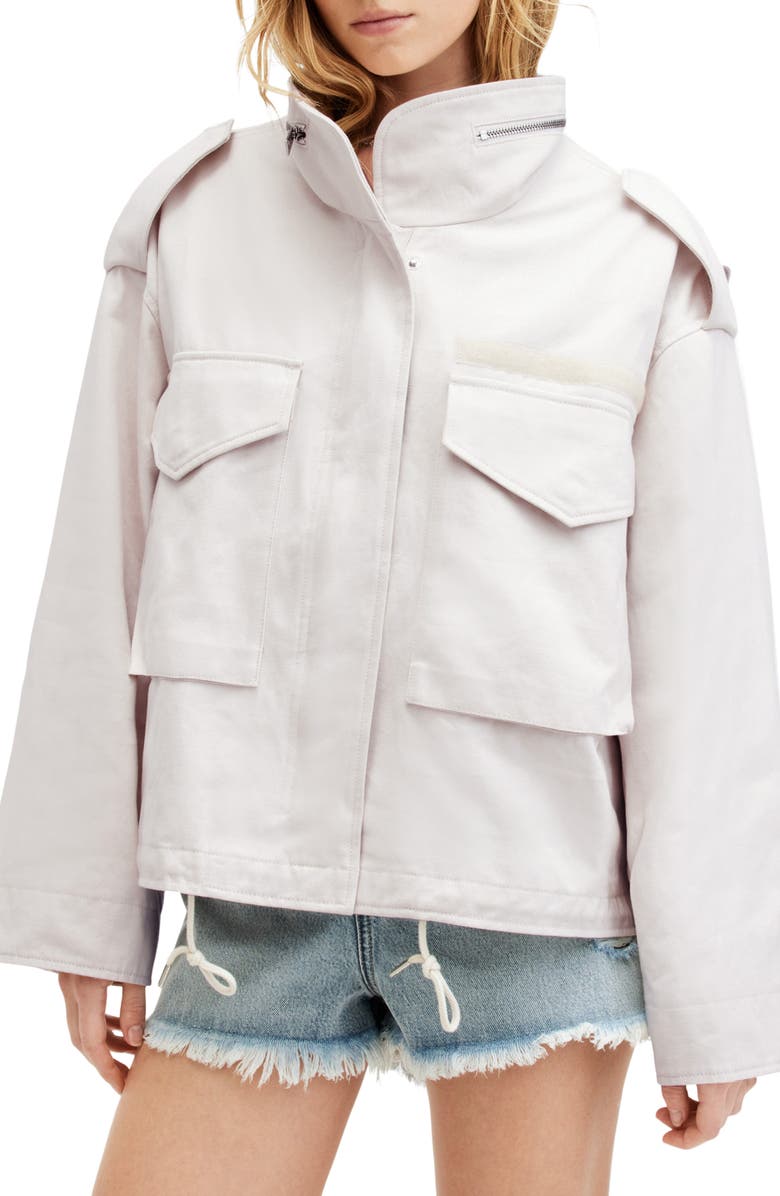 AllSaints Amelia Cotton Jacket, Alternate, color, 