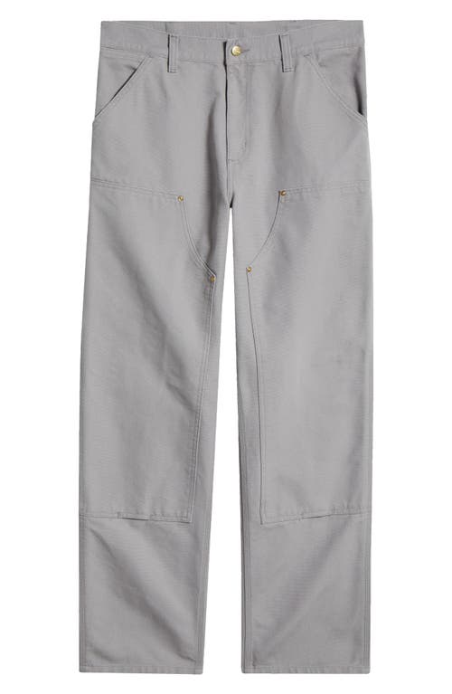 Carhartt Work In Progress Double Knee Pants In Gray