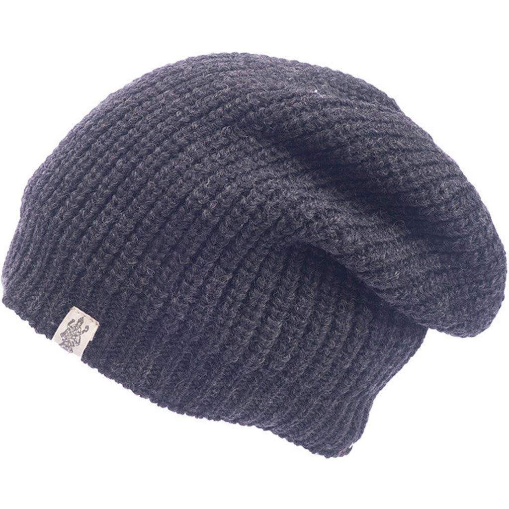 Nirvana Designs Cardigan Knit Slouch In Charcoal
