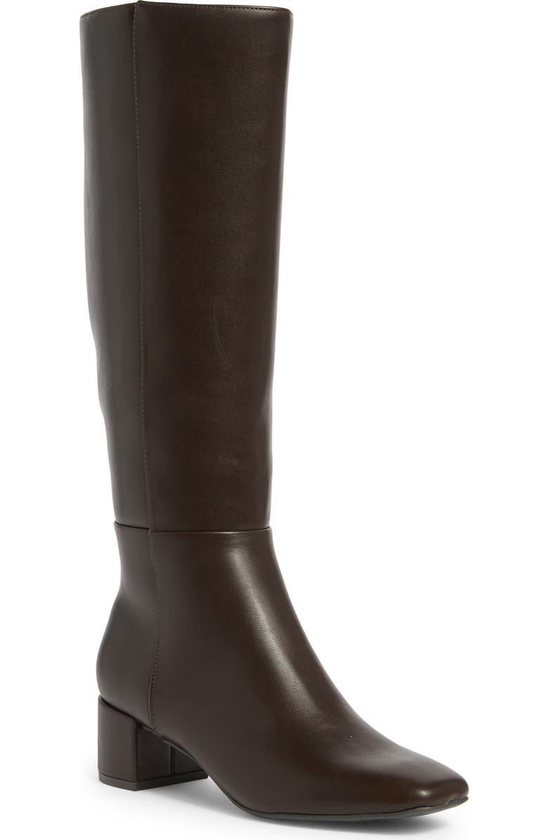Bandolino Addyson Knee High Boot, Main, color, Dark Brown 200