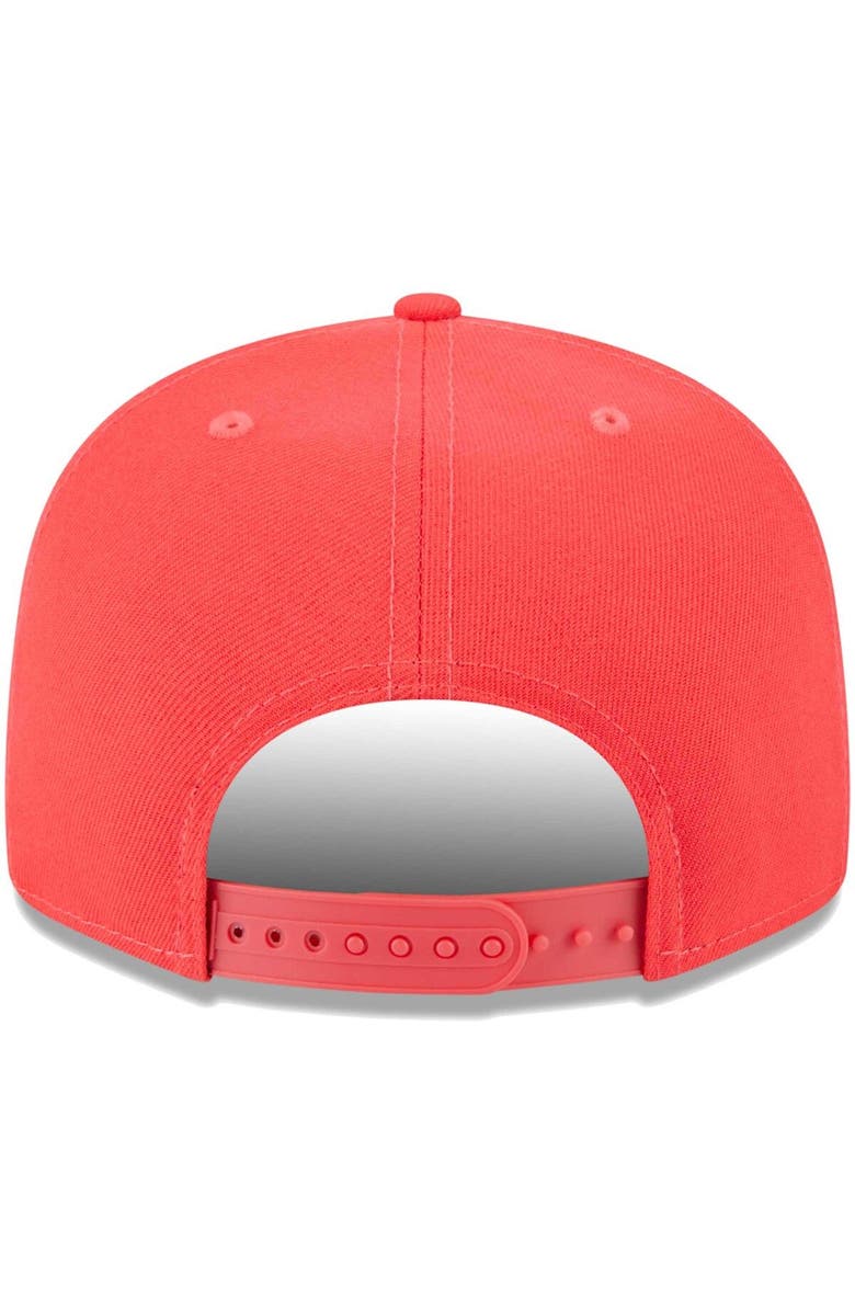 New Era Men's New Era Red San Francisco Giants Spring Color Basic 9FIFTY Snapback Hat, Alternate, color,