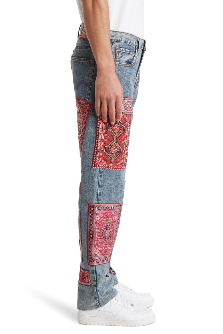 Rug Dealer Label Jeans, Alternate, color, BLUE DENIM