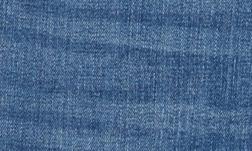 Democracy Double Layer Fray Hem Kick Flare Jeans In Blue