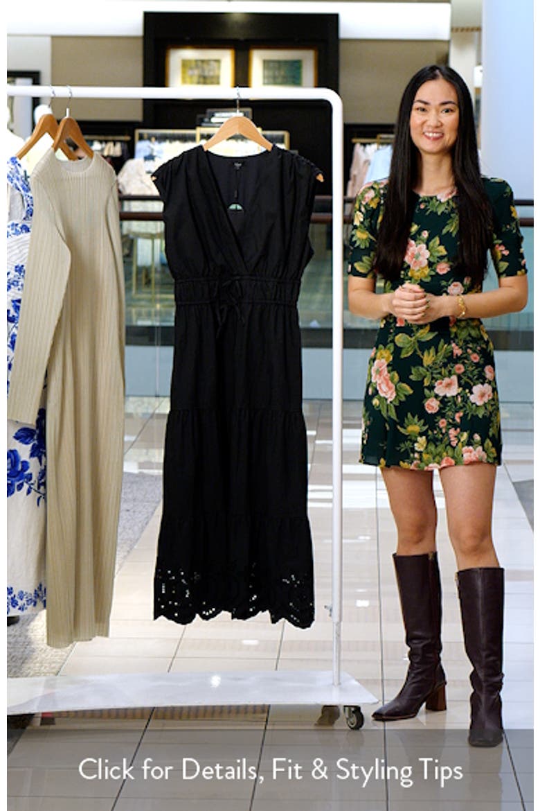 Lucia Tiered Cotton Blend Midi Dress video