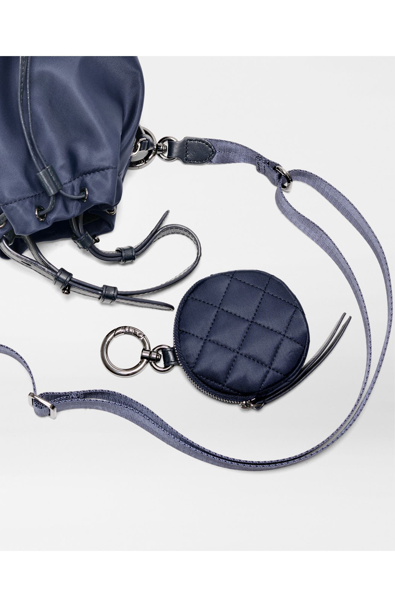 Waverly Bucket Bag, Alternate, color, NAVY
