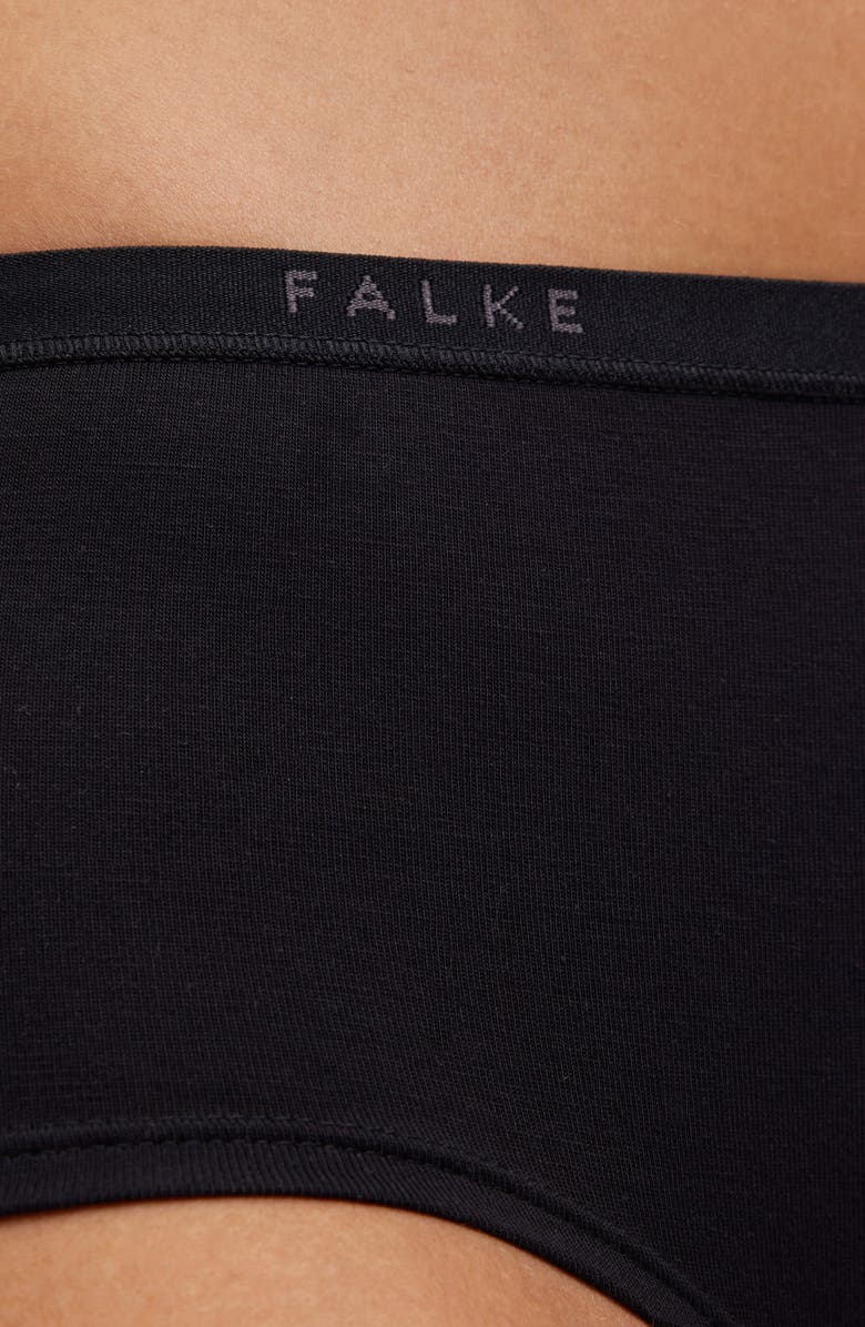 Falke Daily Comfort 2-Pack Stretch Cotton Hipster Briefs, Alternate, color, Black