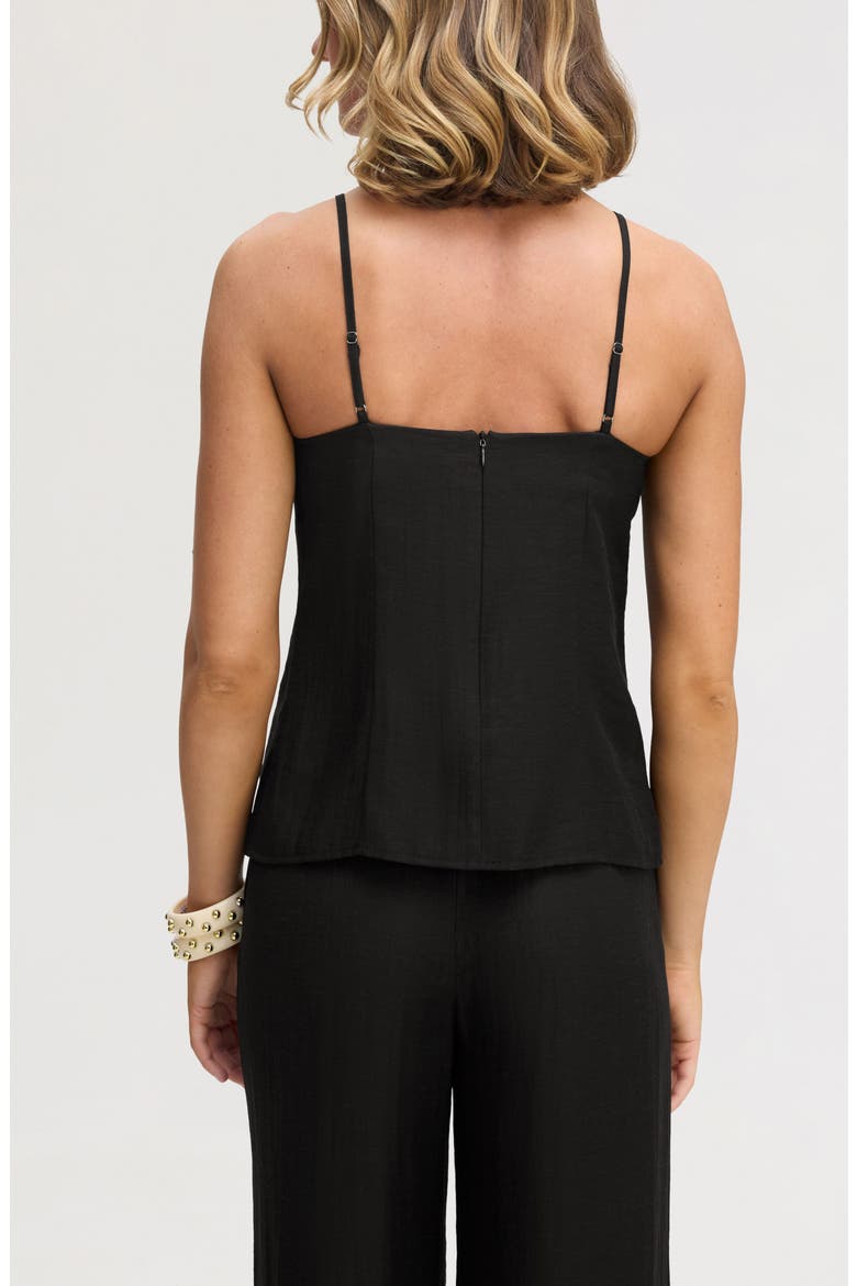 3D Flower Camisole, Alternate, color, TRUE BLACK