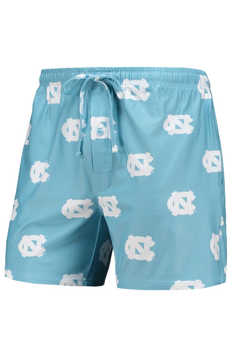 CONCEPTS SPORT Men's Concepts Sport Carolina Blue North Carolina Tar Heels Flagship Allover Print Jam Shorts, Alternate, color,