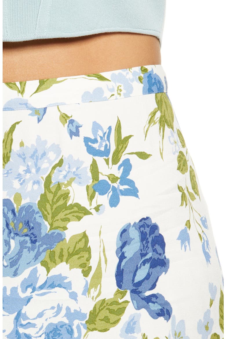 Bea Floral Print Skirt, Alternate, color, LUCCA