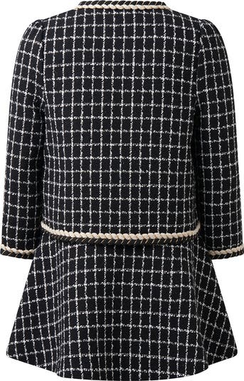 Check Tweed Jacket & Skirt Set