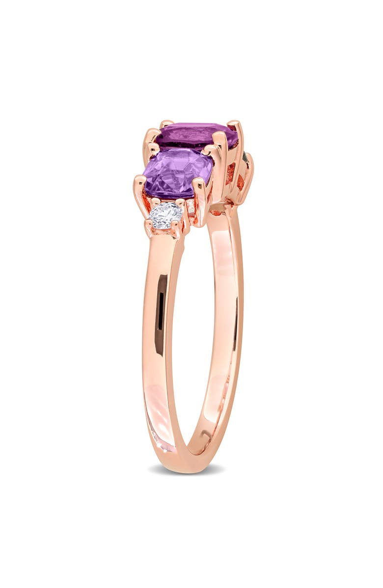 Julianna B. Spinel & Lab-Grown Diamond 3-Stone Ring, Alternate, color, Spinel
