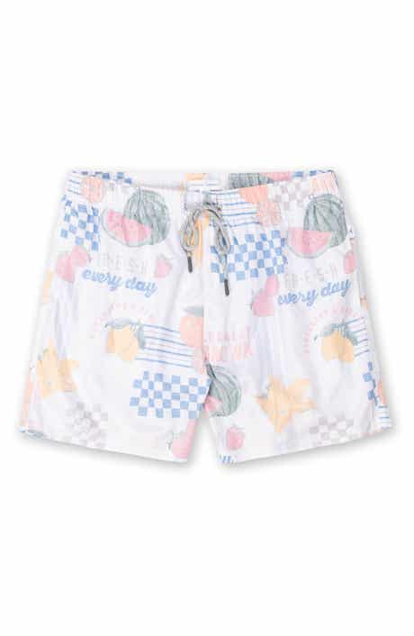 Vintage Summer Kids' Print Swim Shorts