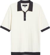 rag & bone Zuma Stripe Terry Cloth Polo