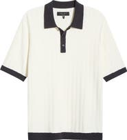 rag & bone Zuma Stripe Terry Cloth Polo