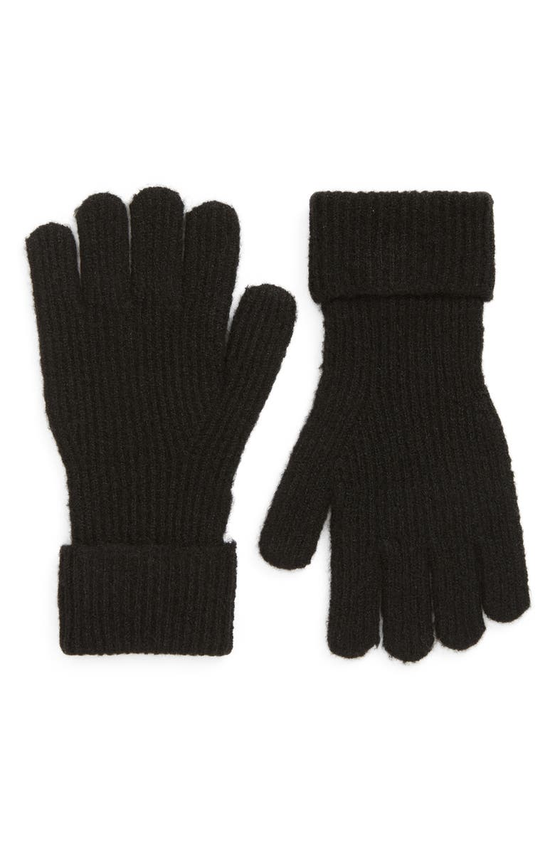 Ted Baker London Brittea Magnolia Rib Knit Gloves, Main, color, 