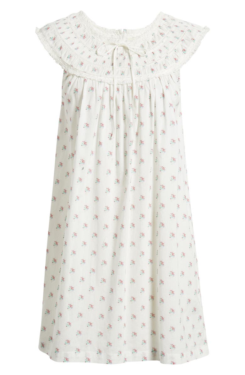 DÔEN Verity Print Smocked Yoke Dress, Alternate, color, Petit Posy Calico