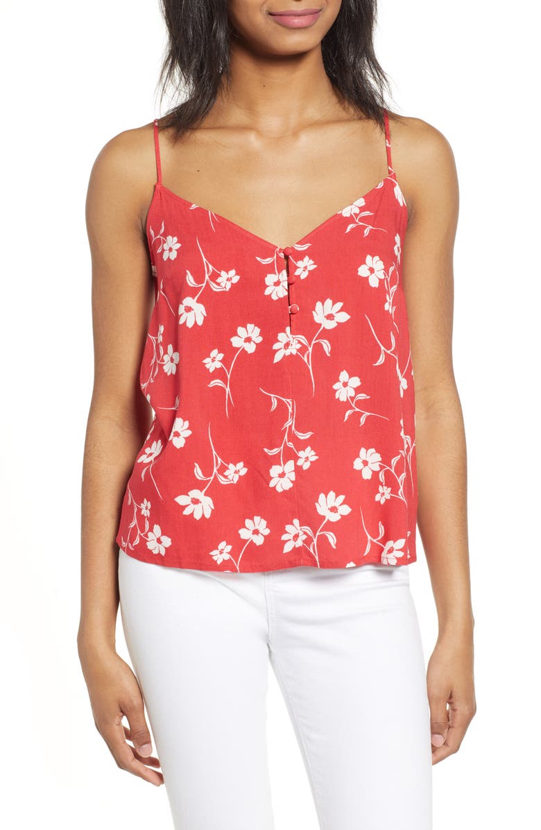 All in Favor Floral Print Camisole, Main, color,