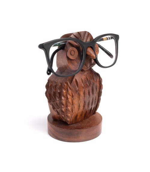 Matr Boomie Owl Eyeglass Holder Stand In Brown