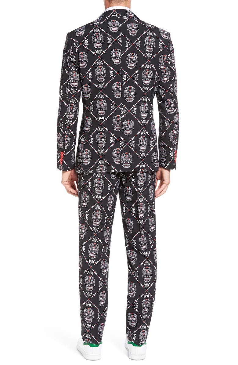 OppoSuits 'Haunting Hombre' Trim Fit Suit with Tie, Alternate, color,