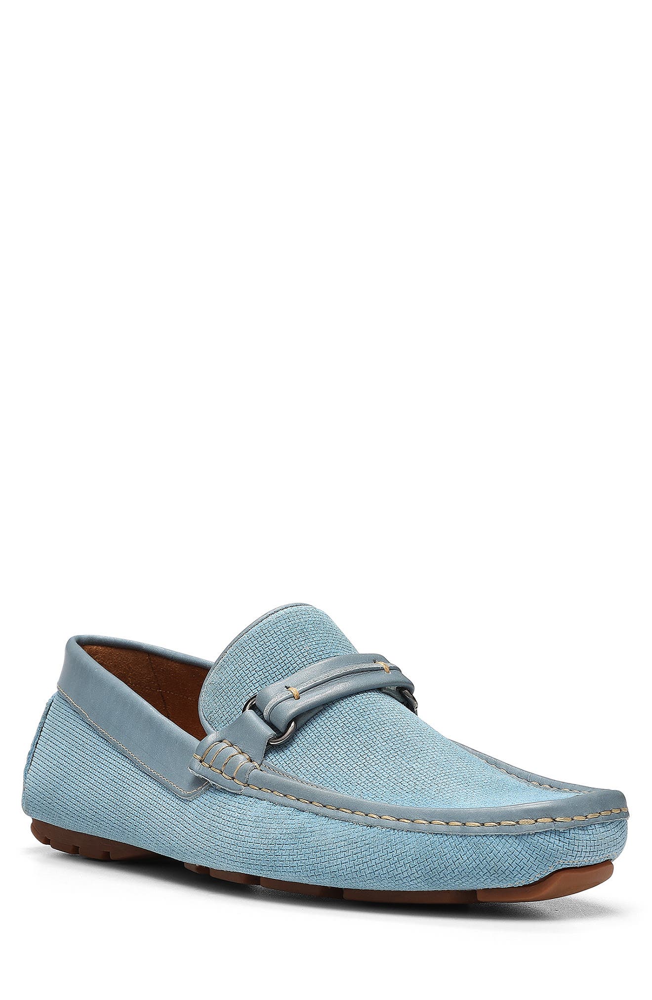 Leather Trim Loafer, Main, color, BLUE-BLUE