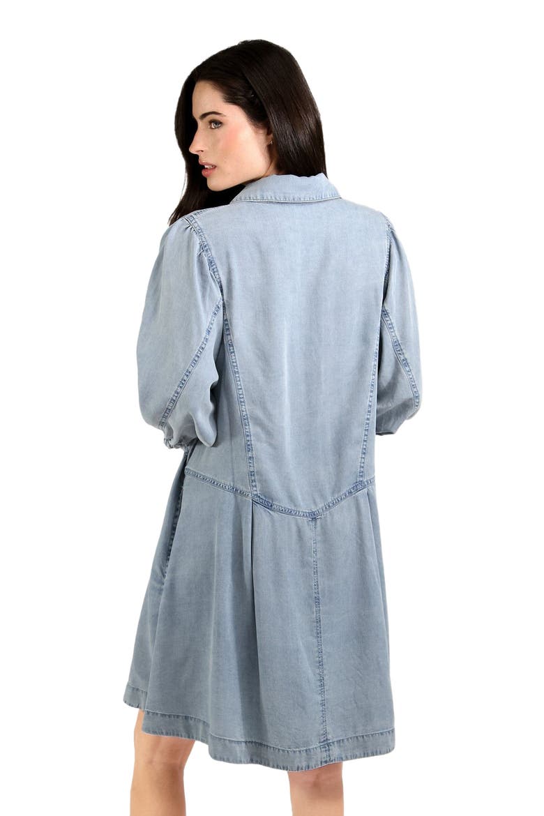 Supercut Denim Dress, Alternate, color, Mid Denim
