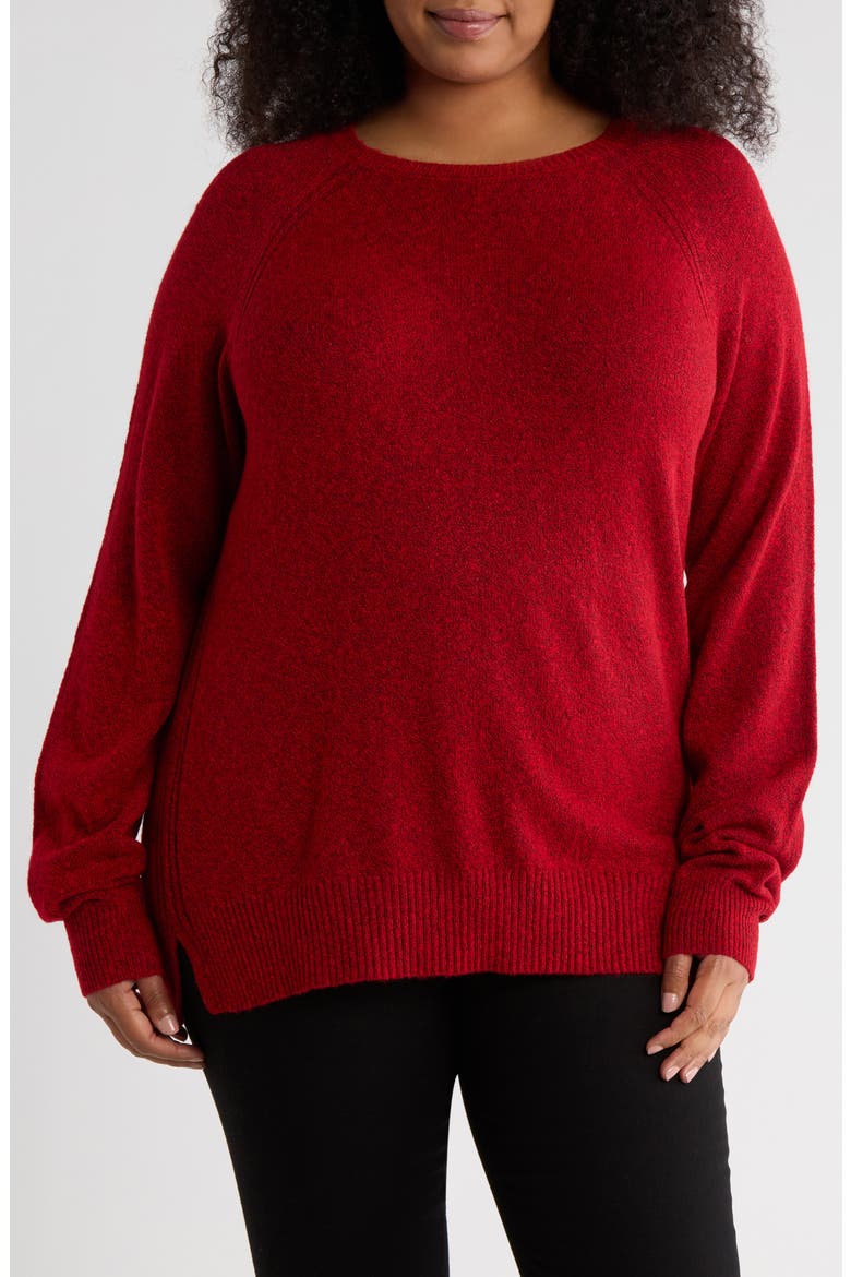 Raglan Sleeve Sweater, Main, color, RED BARBADOS CHERRY