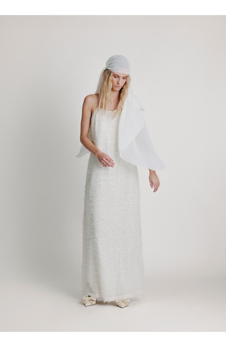 Alas Juliet Cap Veil, Alternate, color, White