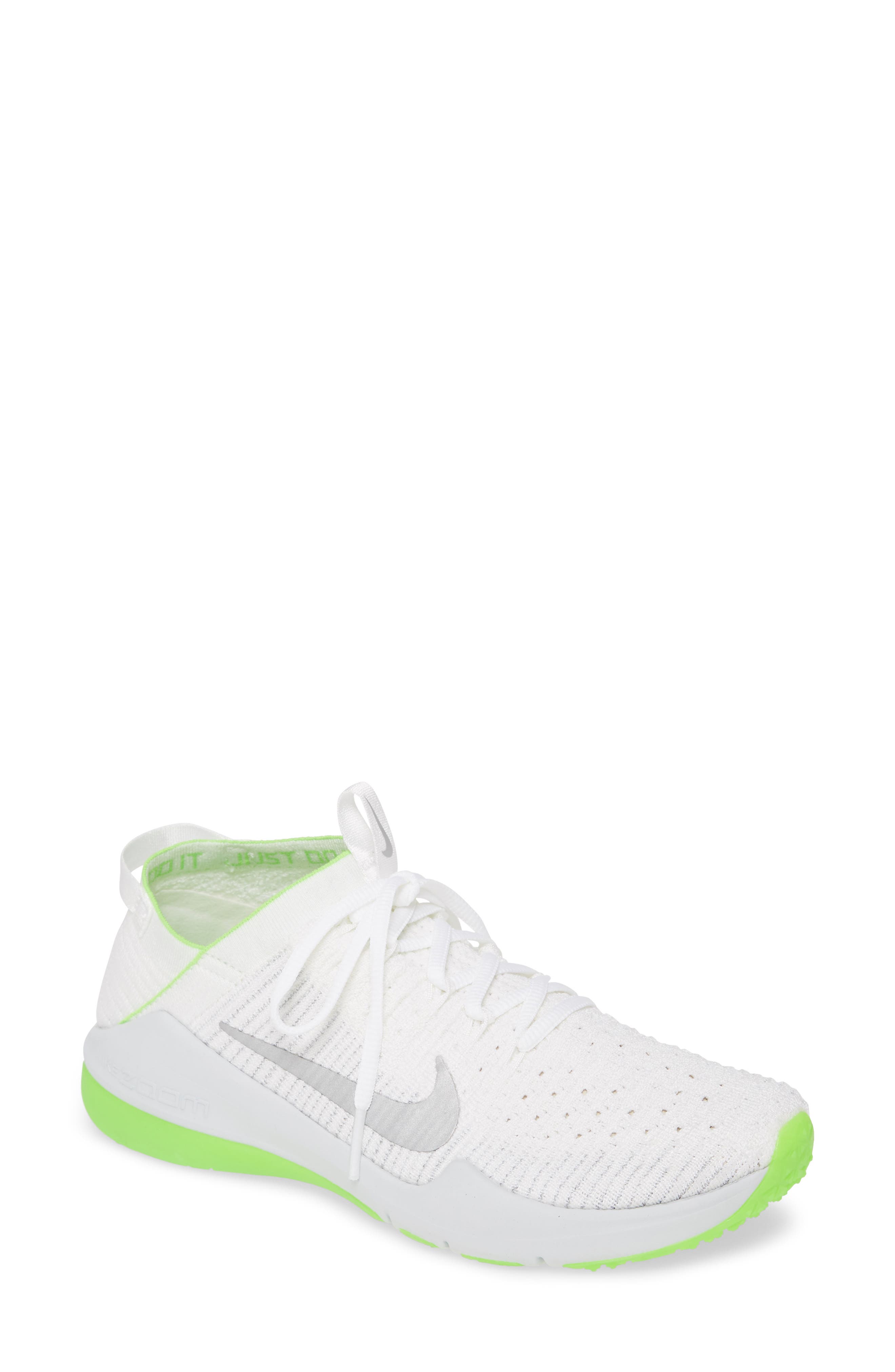 Zoom Air Fearless Flyknit 2 AMP Training Shoe, Main, color, WHITE/ METALLIC SILVER